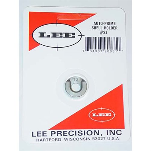 Die Lee Auto Prime Shellholder #21 bieten höchste Präzision und sind aus gehärtetem Stahl gefertigt, um optimale Ergebnisse mit deinen Lee Priming Tools zu erzielen.
