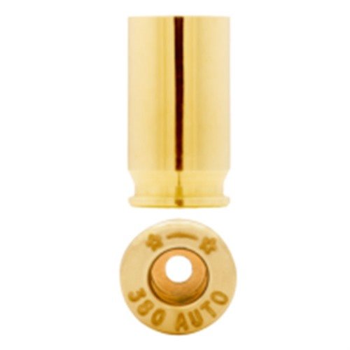 Starline 380 AUTO BRASS bietet dir hochwertige, gerade Wandmessinghülsen, ideal für Handgun-Schützen. 100 Stück pro Tasche für optimale Leistung.