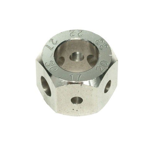 Die SINCLAIR Hex Style Bullet Comparators sind präzise Werkzeuge zur genauen Messung der Sitztiefe von Geschossen, gefertigt aus rostfreiem Stahl.