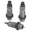 Das RCBS Carbide Pistol 3-Die Set bietet einen carbide sizer die, der das Fetten und Reinigen der Hülsen überflüssig macht, plus einen expander die und einen seater die.