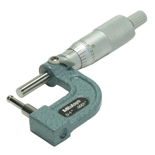 Der Mitutoyo Ball Style Mikrometer misst Wandstärken von Messing und Rohren präzise bis zu 0,0001". Mit einem rutschfesten Stop und leicht ablesbaren Skalen.
