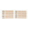 Das Dozen Pack Bronze Rifle Brushes enthält 12 hochwertige 22 Caliber Bürsten mit 8-32M Gewinde, ideal für die gründliche Reinigung deiner Waffen.