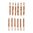 Bronze-Laufbürste, Kaliber .50, 8-32M, 12er-Pack