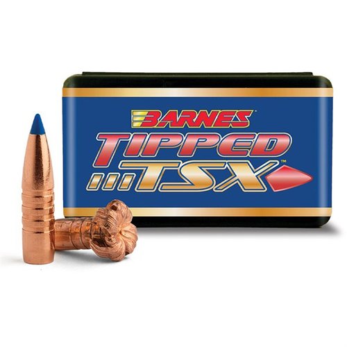 Die TIPPED TSX® 30 CAL (.308") Geschosse bieten eine Polymer-Spitze für bessere Ballistik, schnelle Expansion und maximale Gewichtserhaltung – ideal für präzises Jagen.