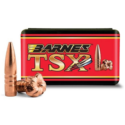 Die TIPPED TSX® 6MM Geschosse bieten eine Polymer-Spitze für verbesserte Ballistik, schnelle Expansion und maximale Gewichtserhaltung für präzises Jagen.
