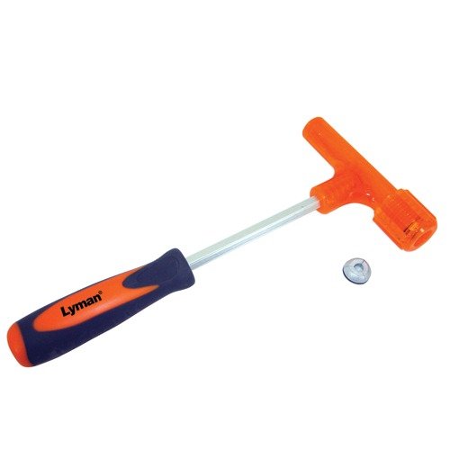 Der Lyman Magnum Inertia Bullet Puller entfernt sicher Projektile aus geladenen Patronen, ohne die Hülse oder das Geschoss zu beschädigen. Ergonomischer Griff!