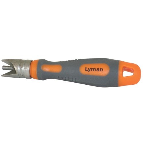Mit dem Lyman Outside Chamfer Tool entfernst du Grate und fasst die Außenseite des Hülsenmundes präzise. Für Kaliber von .17 bis 45 geeignet, mit rutschfestem Griff.