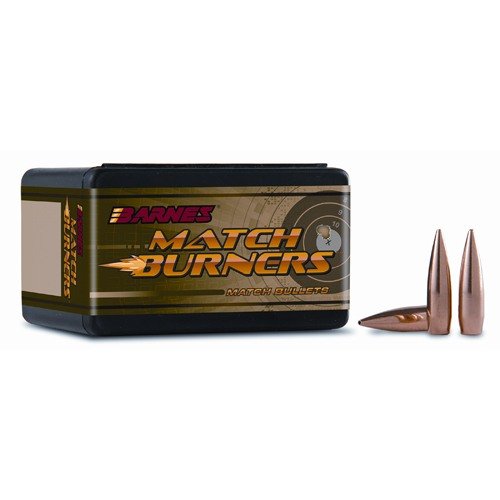Die Barnes Match Burner 30 Cal (.308") Hollow Point BT 155gr bieten präzise Schüsse und sind ideal für Wettkämpfe sowie für das tägliche Schießen.