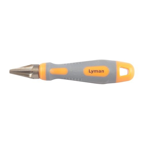 Der VLD Chamfer/Reamer Tool von LYMAN entfernt scharfe Kanten am Hülsenmund, ermöglicht präzises Laden von VLD-Geschossen und hat einen ergonomischen Griff.