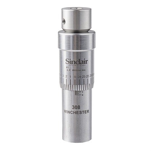 Entdecke die Sinclair/L.E. Wilson Micro-Adjust Bullet Seater für präzise, einfach einstellbare Sitztiefe mit .0005" Inkrementen und hochwertiger Verarbeitung!