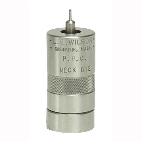 Mit den L.E. WILSON Stainless Neck Sizing Dies kannst du die Nackenvermessung präzise steuern, was die Konzentrität verbessert und die Lebensdauer der Hülsen verlängert.