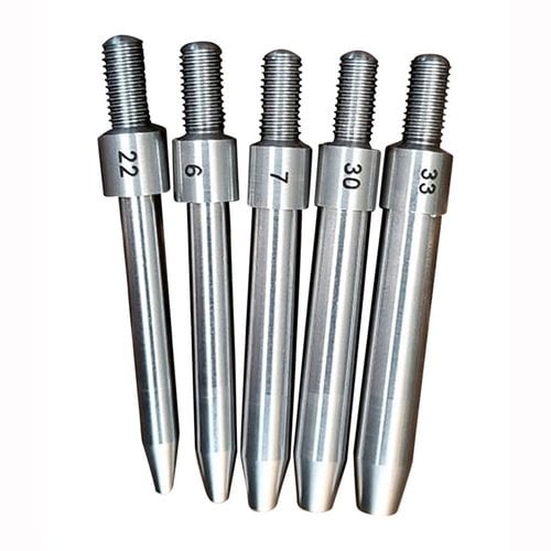 Die L.E. WILSON Expanding Mandrels sorgen für einen konsistenten Nacken-Durchmesser bei neuen Messinghülsen und verbessern die Sitztiefe durch korrekten Nackenspannung.
