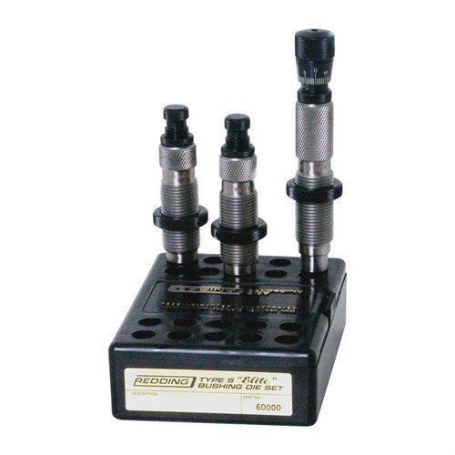 Das TYPE-S ELITE BUSHING DIE SET von REDDING bietet präzise Kontrolle über die Nackenspannung, verbesserte Genauigkeit und Konsistenz für deine Munition.