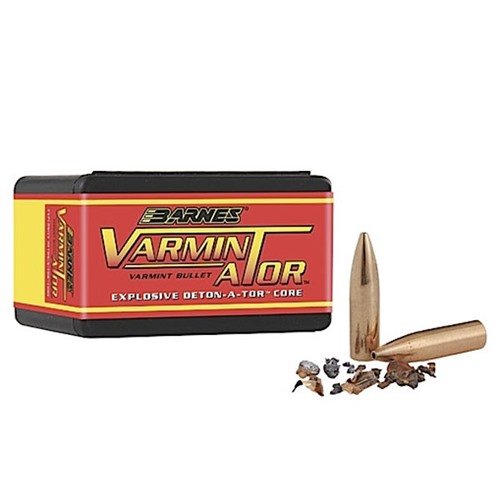 Die VARMIN-A-TOR 22 Kaliber (0.224”) HP Flat Base Geschosse bieten eine explosive Wirkung beim Aufprall und sind perfekt für die Jagd auf Raubtiere und Schädlinge.