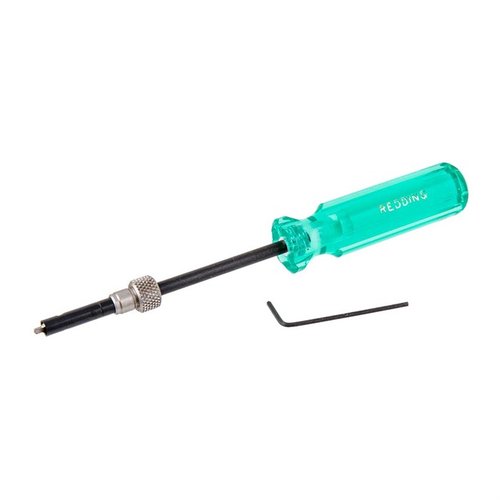 Mit dem UNIVERSAL FLASH HOLE DEBURRING TOOL von REDDING entfernst du effektiv Burrs an der Zündlochstelle und sorgst für eine zuverlässige Zündung bei allen Kalibern von .22 bis .338.