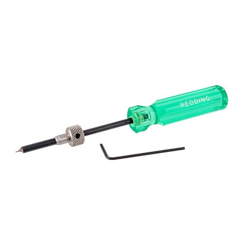 Mit dem SMALL FLASH HOLE DEBURRING TOOL von REDDING entfernst du zuverlässig Grat im Zündloch von .17 & .20 Kaliber Hülsen für präzise Zündungen.