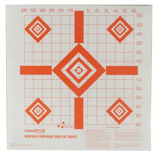 Die REDFIELD SIGHT-IN TARGETS sind perfekt zum Einschießen von Zielfernrohren. Mit 90° Linien, 1" Gitter und leuchtendem Orange erleichtern sie das Zielen.