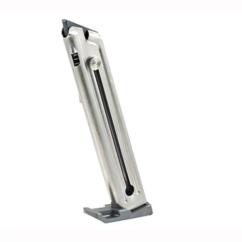 Die MARK III™ 22/45™ 10RD 22LR MAGAZINE von Ruger® bietet hochwertige, bruchfeste Stahlkörper, Musikdrahtfedern und Nylon-Follower für optimale Leistung.