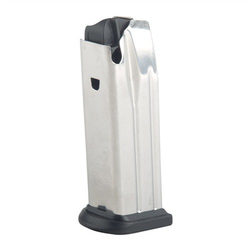 Die XDM Compact 13RD 9mm Magazine bieten hohe Kapazität, zuverlässige Zuführung und eine polierte Edelstahloberfläche für schnelle, taktische Nachladevorgänge.