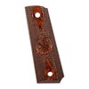 Die Cocobolo Checkered Cross Cannon Griffplatten für die Springfield 1911 bieten eine perfekte Passform und einen eleganten Look dank des abgerundeten Mag Well.