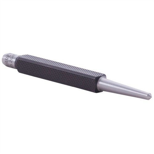 Der STARRETT 5/32" Center Punch ist 10,2 cm lang und hat einen 3/8" Durchmesser. Ideal zum Setzen von Schrauben für den Bolt Carrier Key.