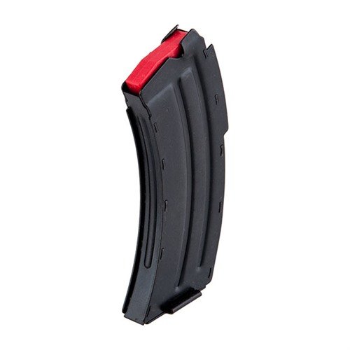 Das Savage Mark II 10 RD Magazin für 22LR bietet eine robuste Bauweise aus Stahl und ein elegantes, matt schwarzes Finish – ideal für deine nächste Schießsession.