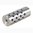 #4 Mündungsbremse .22 Kaliber 5/8-24 Chromoly Silber