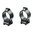 1" mittelhohe Ringe, Satinblau
