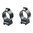 1" mittelhohe Ringe, Satinblau