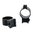 1" mittelhohe Ringe, Satinblau
