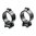 30-mm-mittelhohe Ringe, Satinblau