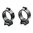 30-mm-mittelhohe Ringe, Satinblau