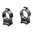 1" niedrig (0,35") 16 mm CZ-Ringe, schwarz
