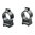 1" niedrig (0,35") 16 mm CZ-Ringe, schwarz