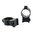 1" niedrig (0,35") 16 mm CZ-Ringe, schwarz