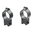 1" HOCH (0,60") 11MM SCHWALBENSCHWANZ-RINGE, SCHWARZ
