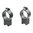 1" HOCH (0,60") 11MM SCHWALBENSCHWANZ-RINGE, SCHWARZ