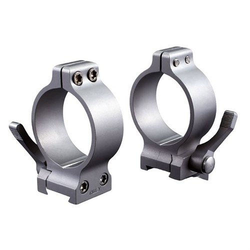 Die QUICK DETACH SCOPE RINGS von TALLEY bieten präzise QD Hebel für schnelle Montage und Demontage, ideal für 1" oder 30mm Zielfernrohre.