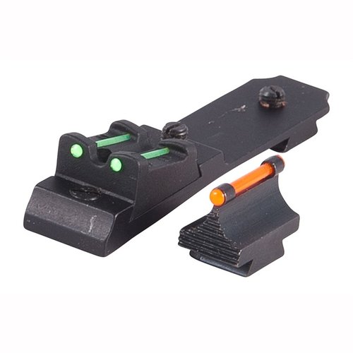 Das WINCHESTER 94 Sight Set von TRUGLO bietet einen auffälligen roten Vorder- und grünen Hinteransicht für schnelle Zielausrichtung ohne Änderungen am Gewehr.