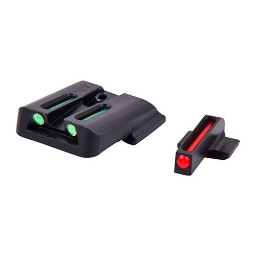 Die S&W M&P Fiber Optic Brite-Site Sight Sets bieten hervorragende Helligkeit, robuste CNC-gefertigte Stahlkonstruktion und schnelle Sichtanpassung für optimale Leistung.