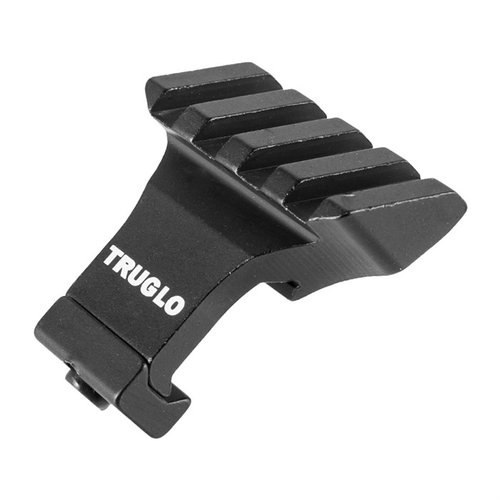 Die 45° Picatinny Riser Mount von TruGlo ermöglicht schnelle Übergänge zu alternativen Sichtsystemen, während sie die Hauptsichtlinie frei hält und leicht ist.