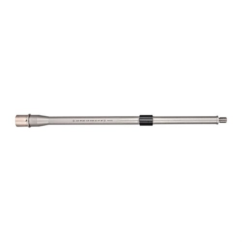 .223 Wylde Premiumlauf aus 416R Edelstahl mit Bead Blasted Finish, 1:8 Zoll Drehung und Nickel Boron beschichtetem M4 Feed Ramp für optimale Leistung.