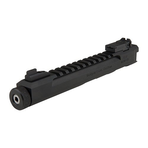 Der LLV Competition Upper Receiver ist leicht, präzise und robust, mit einem 4,5" Edelstahllauf und integriertem Picatinny-Schienen für optimale Anpassung.