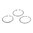 AR-15 Verschluss-/Gasring, 3er-Pack