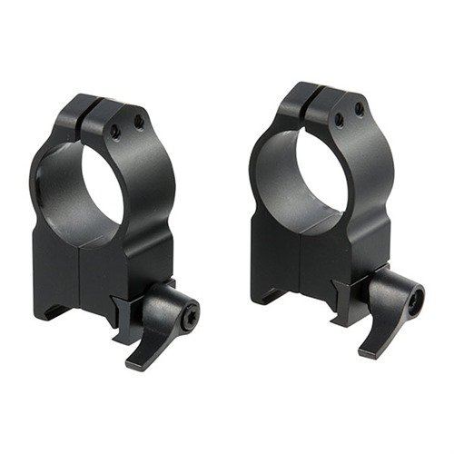 Die MAXIMA Quick Detach Ringe bieten eine robuste, präzise Lösung mit verstellbaren Hebeln, die perfekt auf Weaver-Basen passen und Nullstellung beibehalten.