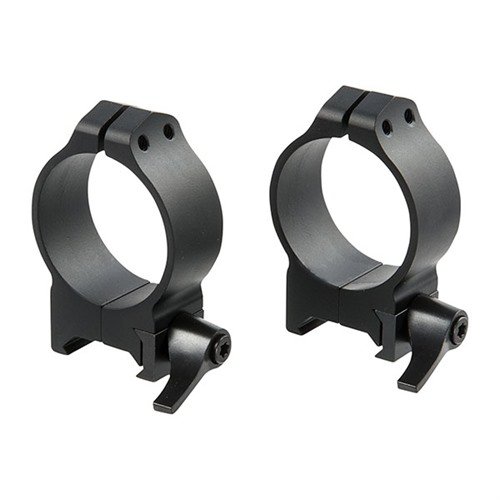 Die MAXIMA Quick Detach Ringe bieten eine robuste, präzise und wiederverwendbare Montage mit verstellbaren Hebeln, die perfekt für Weaver-Basen geeignet sind.