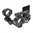 WARNE MFG. COMPANY 34mm 1PC Precision Cantilever MSR Mount 20 MOA Black