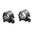 1" mittelhohe matte Ringe