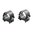 1" mittelhohe matte Ringe