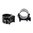 1" mittelhohe matte Ringe